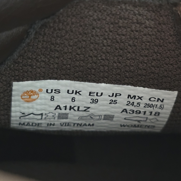 Timberland Womens Dausette Wheat Nubuck Lace Up Sneaker Boots Shoes A1KLZ Size 8 - Picture 13 of 13